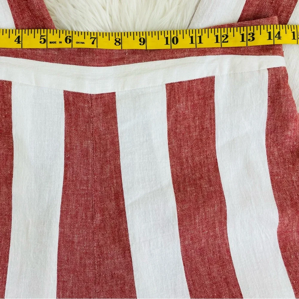 Madewell Huston Pull-On Crop Pants in Bold Stripe, EUC - Picture 8 of 12